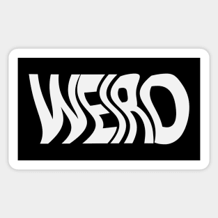 Weird being weird artistic design Sticker